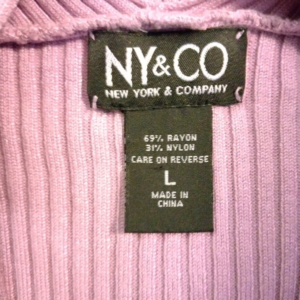 Lavender Ribbed-Knit top - Picture 2 of 5
